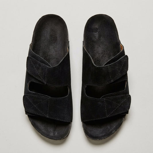 Double Strap Slides - Black